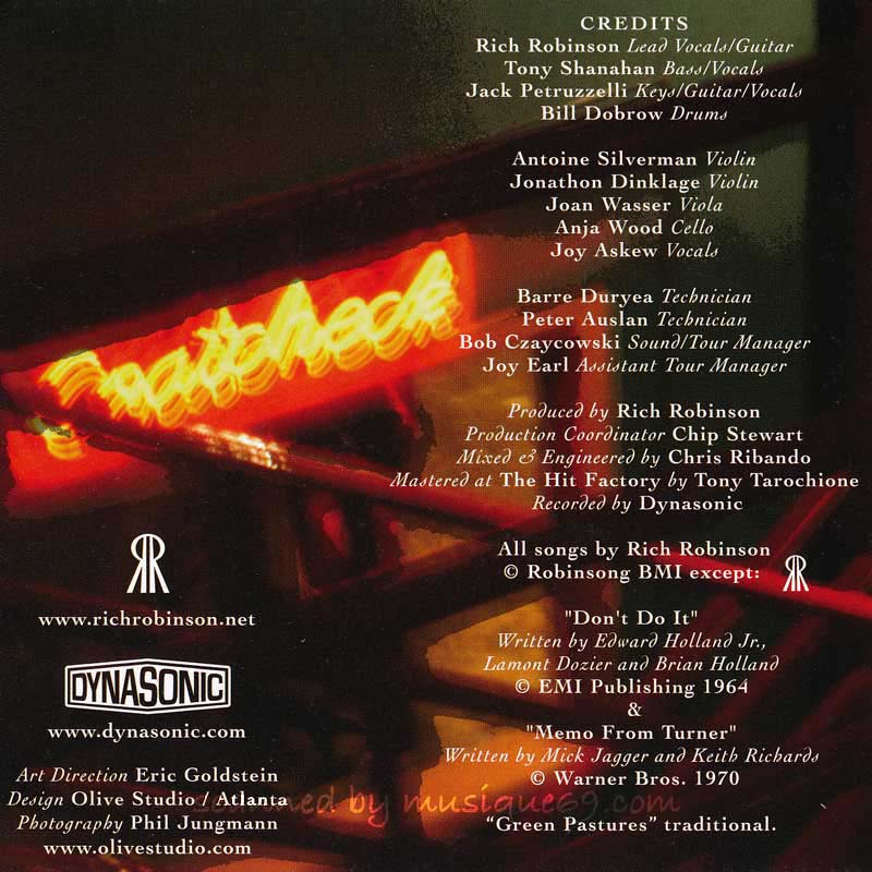 Rich Robinson - Live at the Knitting Factory, NYC 1/16/04 (CD)