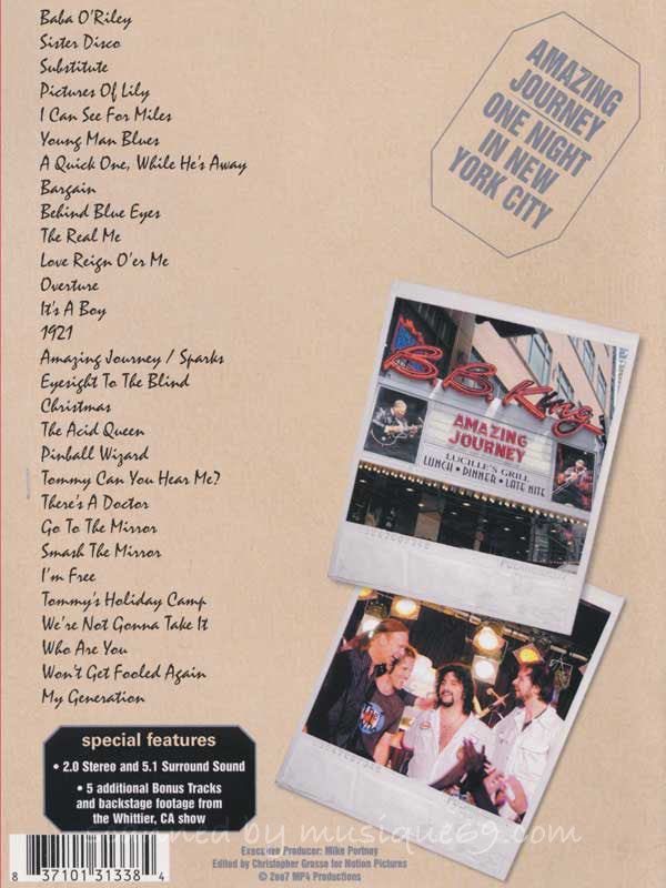 アメイジングジャーニー Amazing Journey - One Night in New York City (DVD)