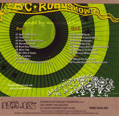 ブラッククロウズ The Black Crowes - BC Roadshows Acoustic Set: New York City, Ny 11/03/2008 (CD)