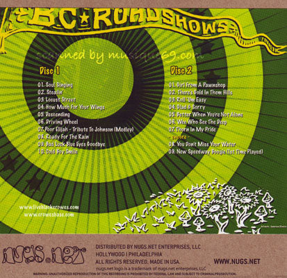 ブラッククロウズ The Black Crowes - BC Roadshows Acoustic Set: New York City, Ny 11/04/2008 (CD)