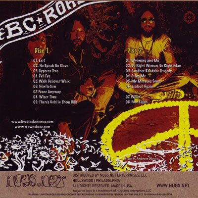 ブラッククロウズ The Black Crowes - BC Roadshows: San Francisco, Ca 12/18/2008 (CD)
