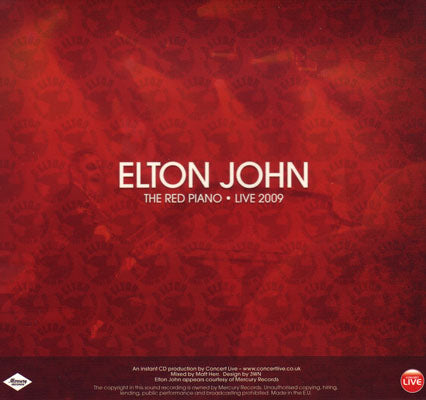 Elton John - The Red Piano Live 2009: Barcelona, Spain 20/10/2009 (CD)