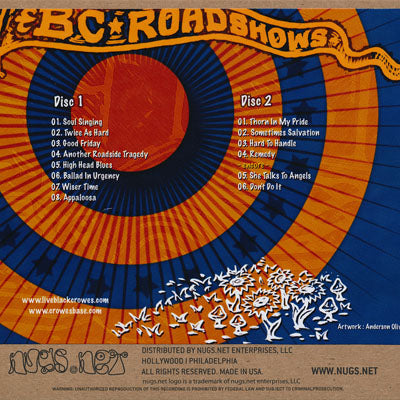 The Black Crowes - BC Roadshows: Hyannis, Ma 06/04/2010 (CD)