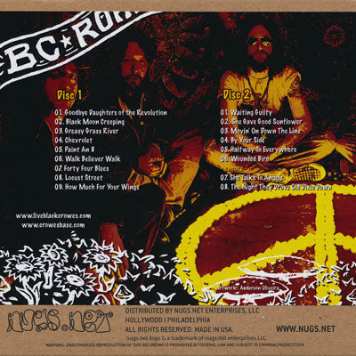 ブラッククロウズ The Black Crowes - BC Roadshows: San Francisco, Ca 12/15/2008 (CD)