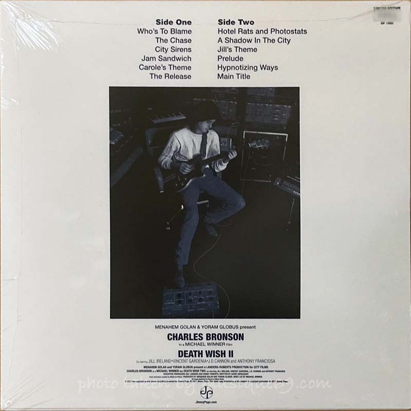 ジミーペイジ Jimmy Page - Death Wish 2 The Original Soundtrack: Exclusive Collector's Numbered Edition LP (vinyl)