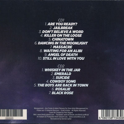 シンリジィ Thin Lizzy - Live 2012: London, England 17/12/2012 (CD)