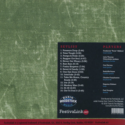 トゥーツ&メイタルズ Toots and The Maytals - Mountain Jam VI: Hunter Mountain, NY 06/04/2010 (CD)