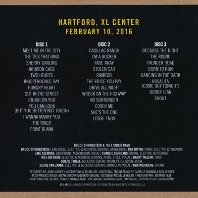 ブルーススプリングスティーン Bruce Springsteen & The E Street Band - The River Tour: Hartford, CT 02/10/2016 (CD)