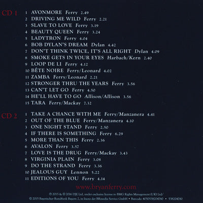 Bryan Ferry - Live 2015 (CD)