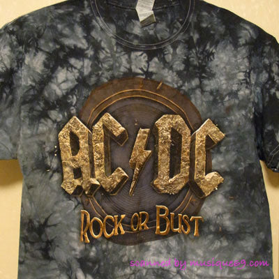 AC/DC - Rock or Bust EU Tour 2016 - Tie Dye T-shirt: M-size