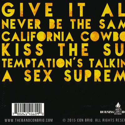 Con Brio - Kiss the Sun (CD)