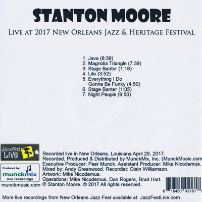 スタントンムーア Stanton Moore - The 2017 New Orleans Jazz & Heritage Festival (CD)