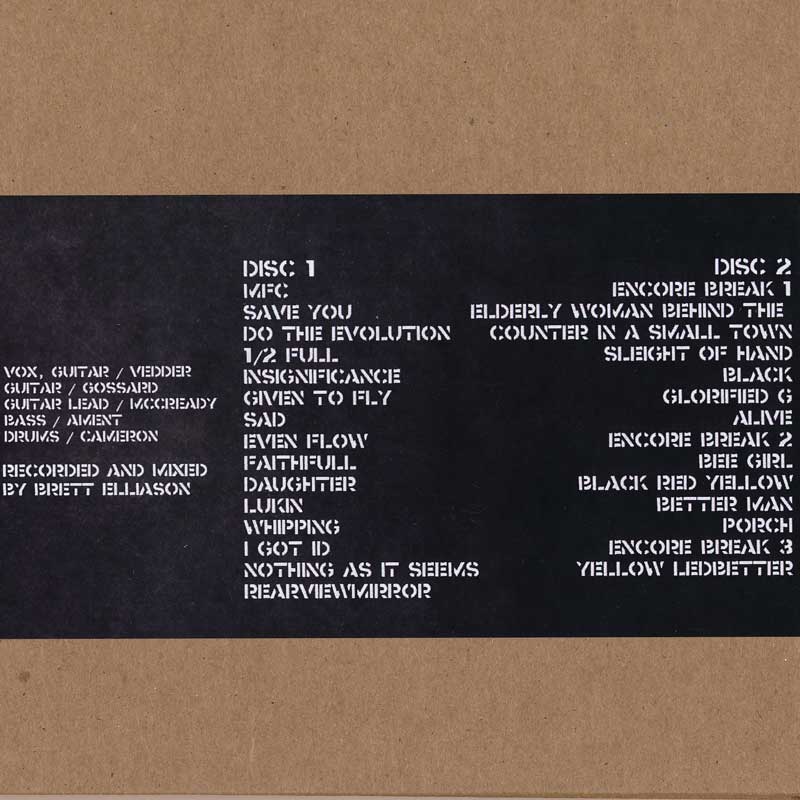 パールジャム Pearl Jam - Vault Series #8: Adams Center, Missoula, MT 08/29/2005 (CD)