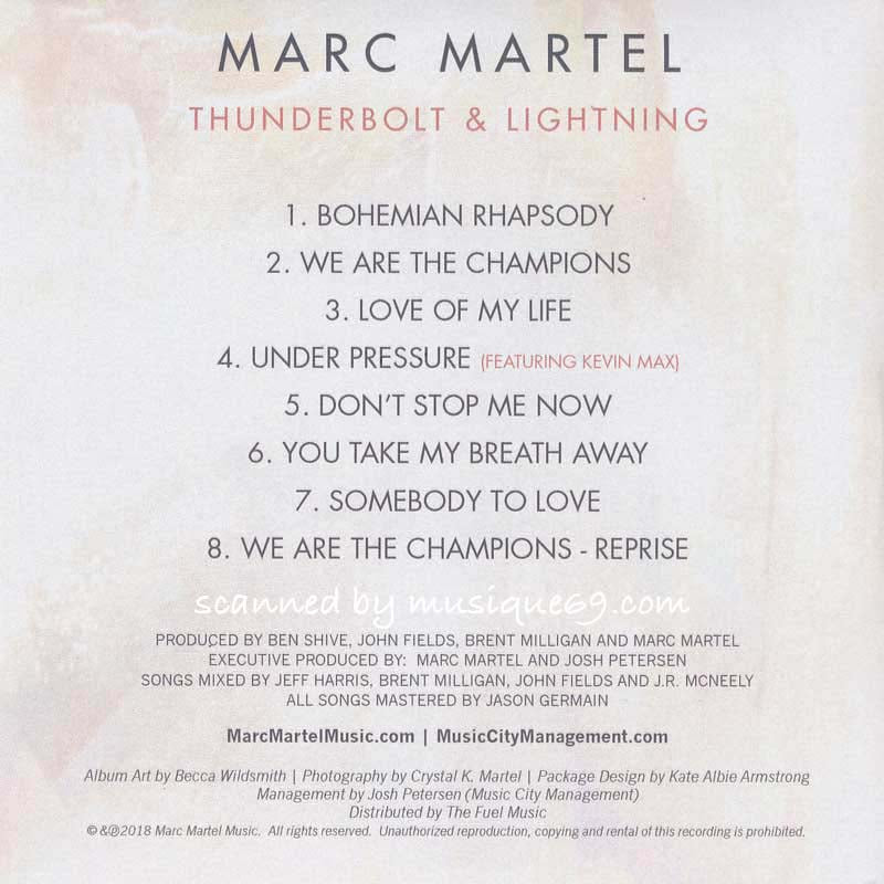 マークマーテル Marc Martel - Thunderbolt & Lightning (CD)