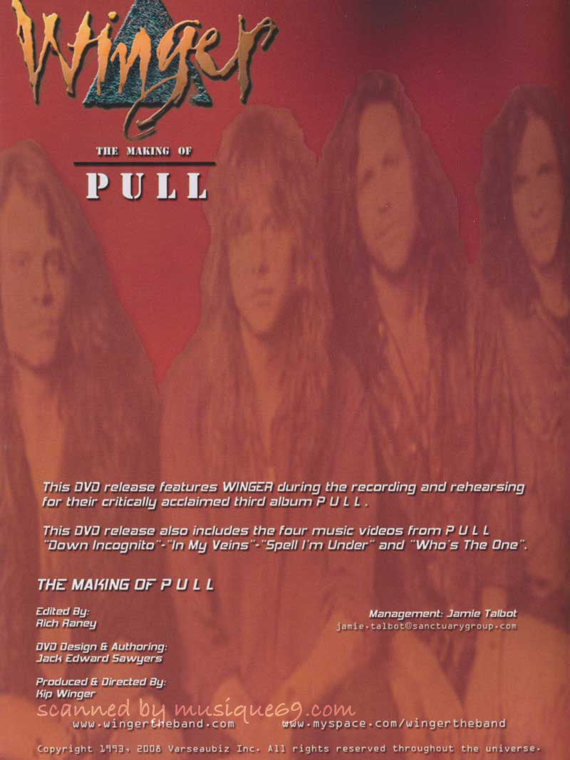 Winger - The Making of Pull (DVD)