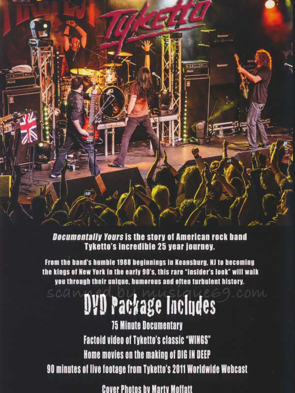 タイケット Tyketto - Documentally Yours - 25th Anniversary DVD