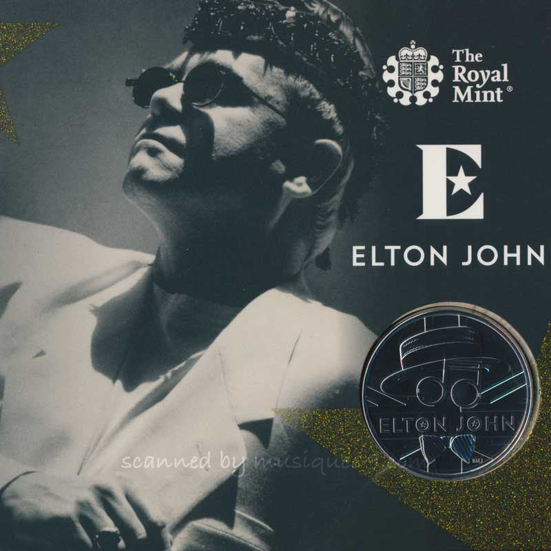 エルトンジョン Elton John - Music Legends: Elton John 2020 UK £5 Brilliant Uncirculated Coin "The Very Best Of"