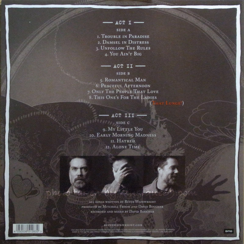 ルーファスウェインライト Rufus Wainwright - Unfollow the Rules: Exclusive Autographed Edition (vinyl)