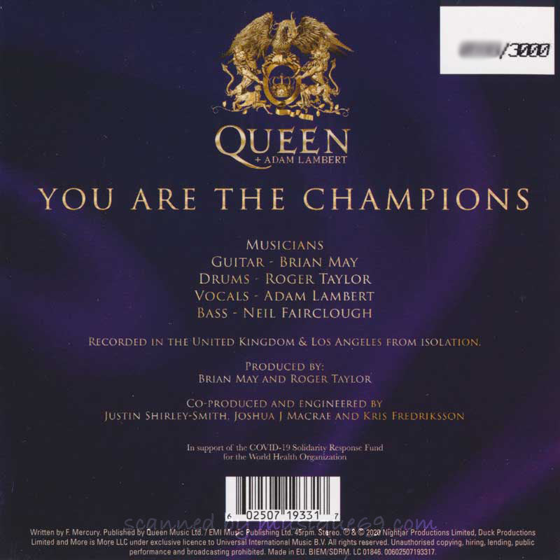Queen + Adam Lambert - You are the Champions: Limited Edition (CD)