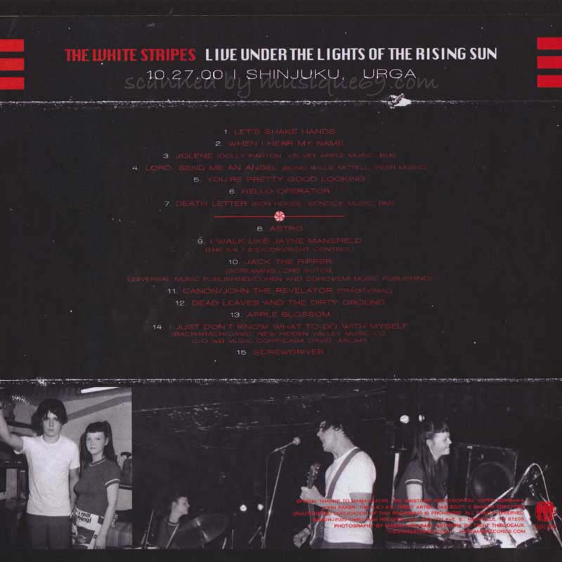 The White Stripes - Live Under the Lights of the Rising Sun: Tokyo, Japan 10/27/2000 (CD)