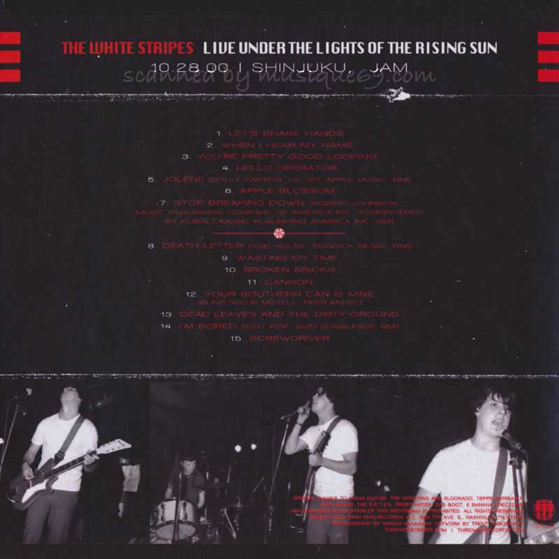 The White Stripes - Live Under the Lights of the Rising Sun: Tokyo, Japan 10/28/2000 (CD)