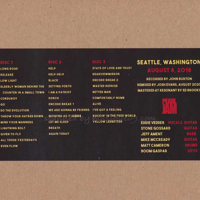 パールジャム Pearl Jam - The Home x Away Shows: Seattle, WA 08/08/2018 REMIXED (CD)