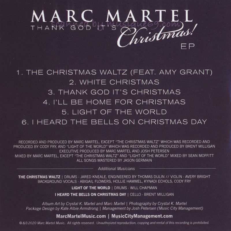 マークマーテル Marc Martel - Thank God It's Christmas! (CD)