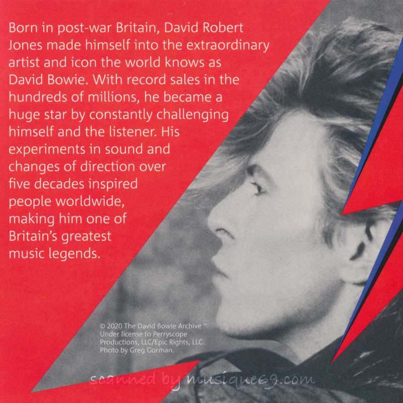 デヴィッドボウイ David Bowie - Music Legends: David Bowie 2020 £5 Brilliant Uncirculated Coin - Edition 1
