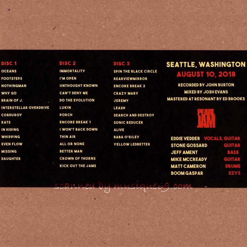 パールジャム Pearl Jam - The Home x Away Shows: Seattle, WA 08/10/2018 REMIXED (CD)