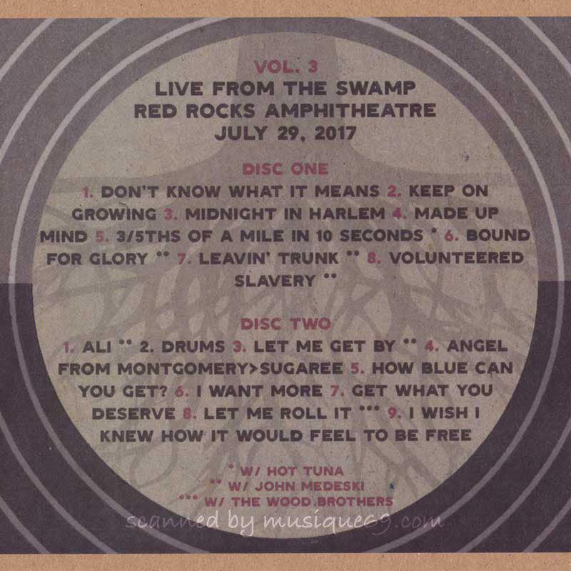 テデスキトラックスバンド Tedeschi Trucks Band - Live from the Swamp Volume 3: Morrison, Co 07/29/2017 (CD)