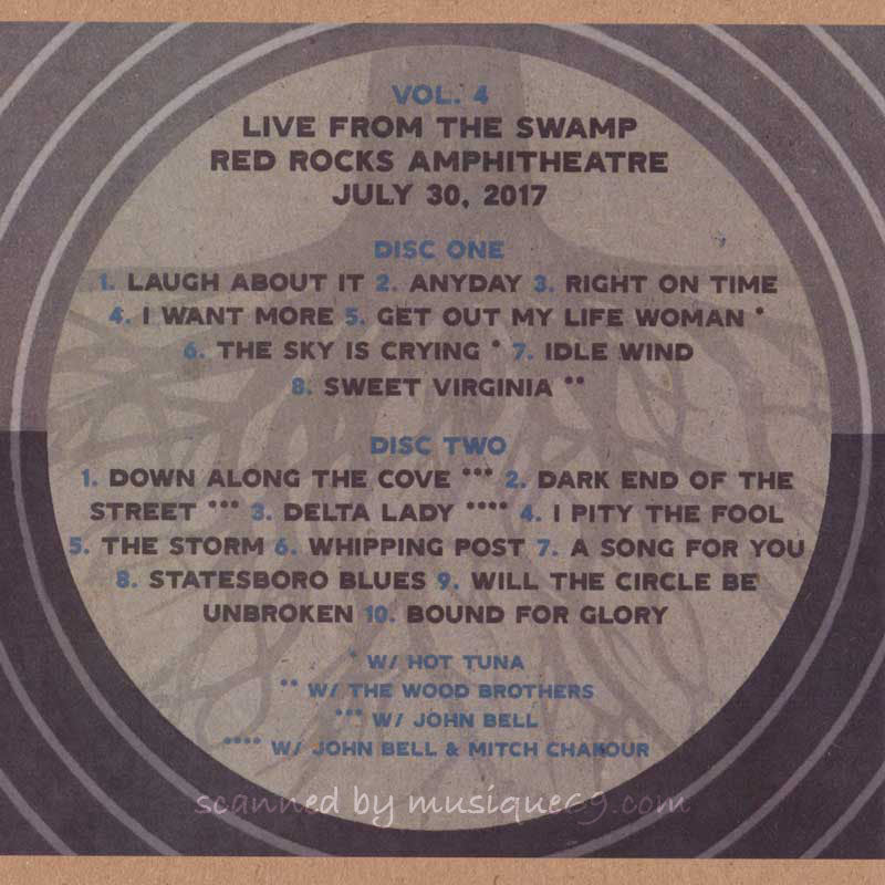 テデスキトラックスバンド Tedeschi Trucks Band - Live from the Swamp Volume 4: Morrison, Co 07/30/2017 (CD)