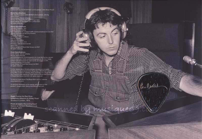 Paul McCartney - Paul McCartney In the Studio Medal Cover
