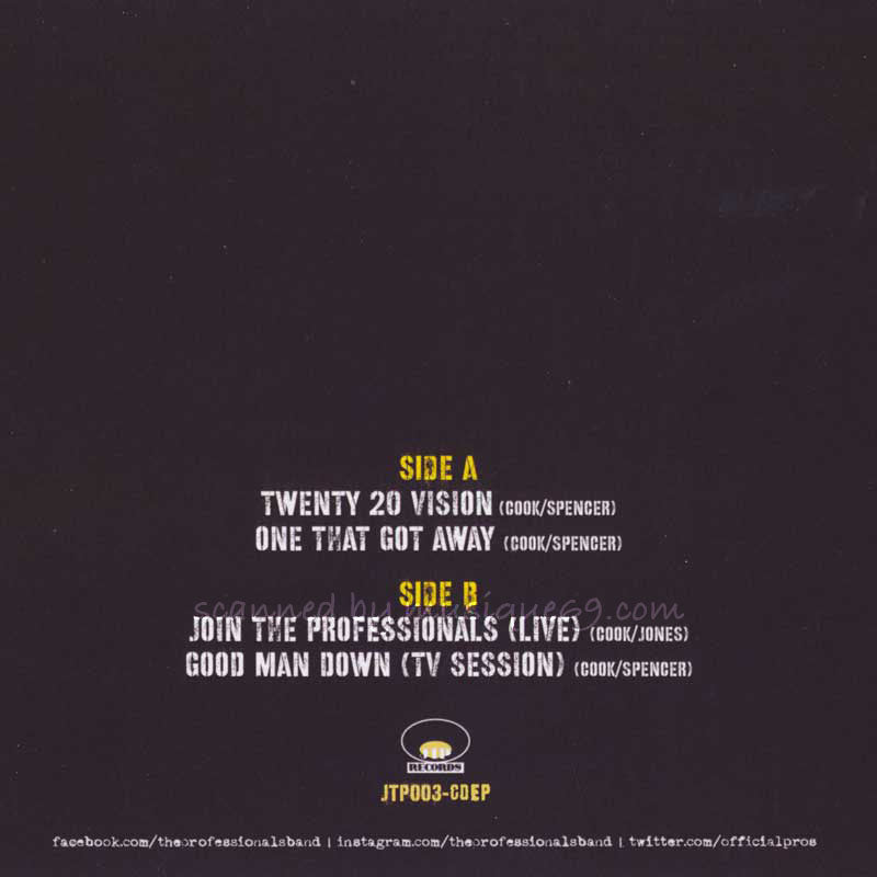 プロフェッショナルズ The Professionals - Ep3 (Twenty Twenty Vision): Exclusive Limited Edition (CD)