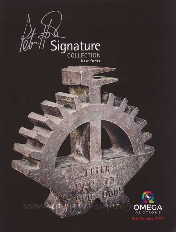 ピーターフック Peter Hook - Peter Hook Signature Collection (New Order): 2021 V1 Catalogue (Book)