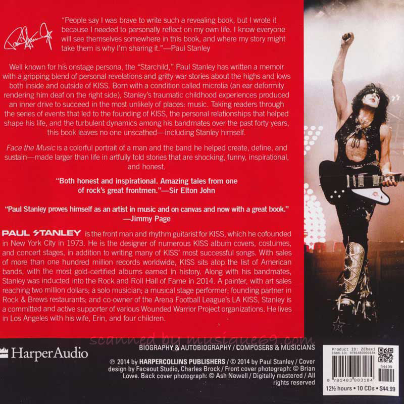 キッス Kiss (Paul Stanley) - Face the Music: A Life Exposed (CD)