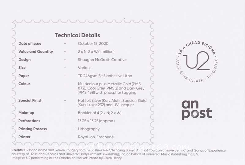 U2 - A Celebration FDC