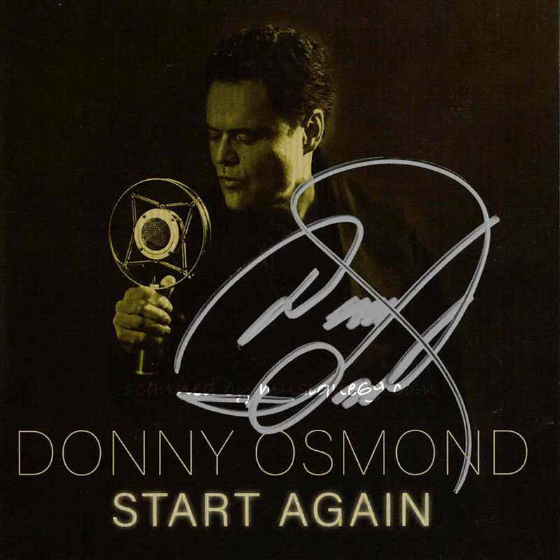 オズモンドブラザーズ The Osmond Brothers (Donny Osmond) - Start Again: Exclusive Autographed Edition (CD)