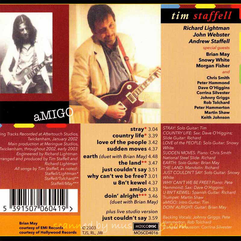 ティムスタッフェル Tim Staffell - aMIGO: Exclusive Autographed Remastered Special Edition (CD)