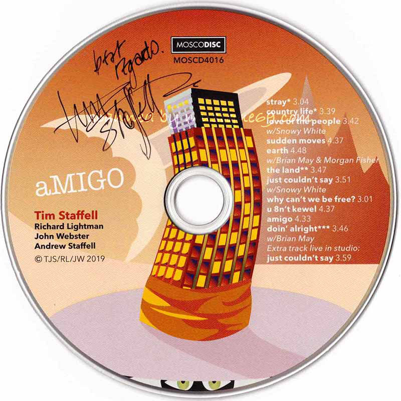 ティムスタッフェル Tim Staffell - aMIGO: Exclusive Autographed Remastered Special Edition (CD)