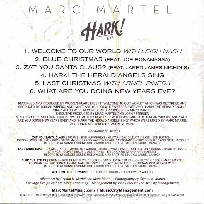 マークマーテル Marc Martel - Hark! Ep Exclusive Autographed Edition (CD)