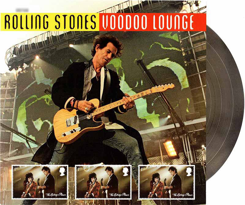 ローリングストーンズ The Rolling Stones - Voodoo Lounge Tour Fan Sheet: Limited Edition Stamps