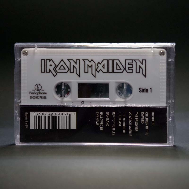 Iron Maiden - The Number of the Beast 40th Anniversary White Shell Edition (cassette)
