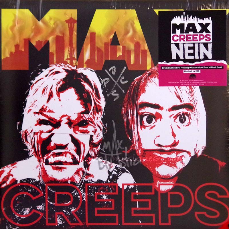 ダフマッケイガン Duff McKagan (Max Creeps) - Nein: Exclusive Autographed Opaque Violet Base w/ Black Swirl LP (vinyl)