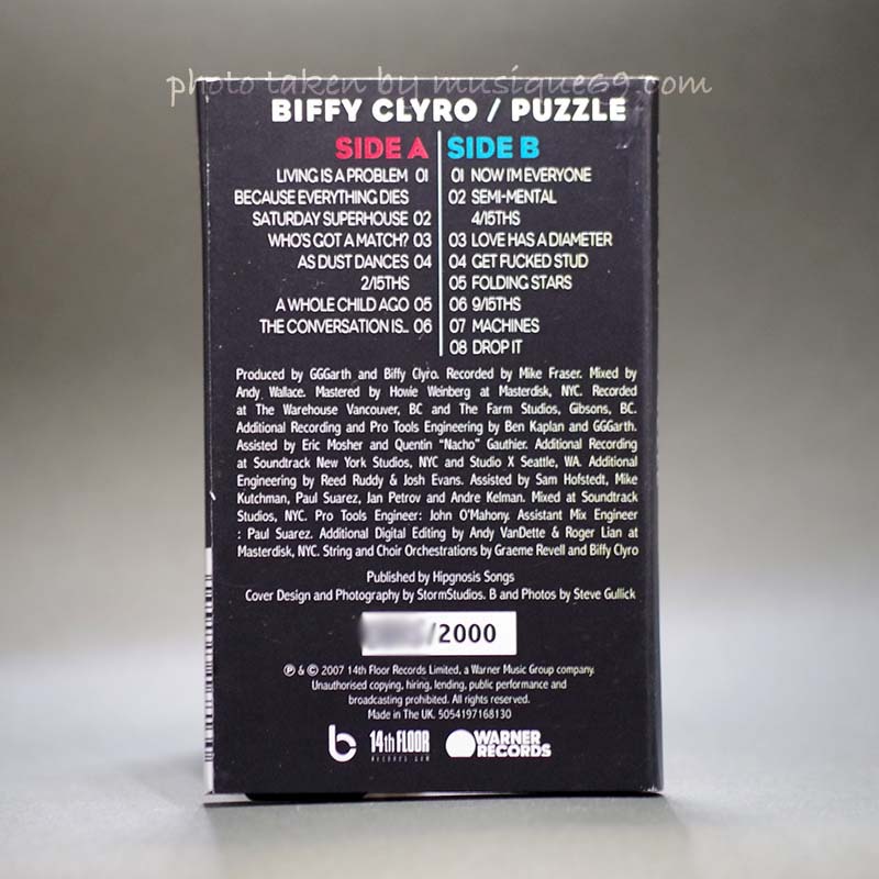 Biffy Clyro - Puzzle 15th Anniversary: Exclusive Numbered Limited Edition (cassette)