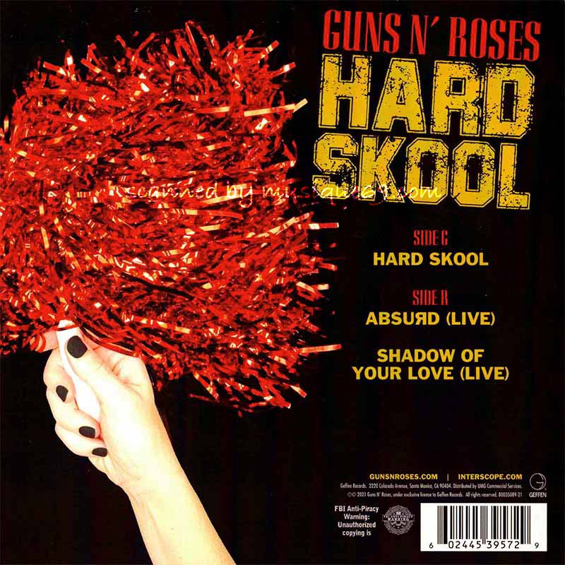 ガンズアンドローゼズ Guns N' Roses - Hard Skool: Nightrain Official Fan Club 2022 Exclusive Clear Coloured Edition 7" Ep (vinyl)