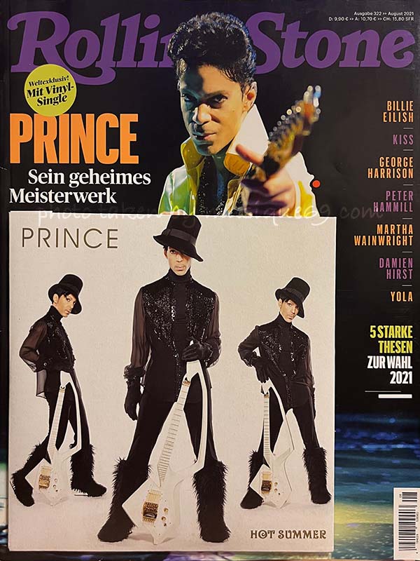 プリンス Prince - Hot Summer/ The Bird: Rolling Stone Germany 08/2021 (Book/ Vinyl)