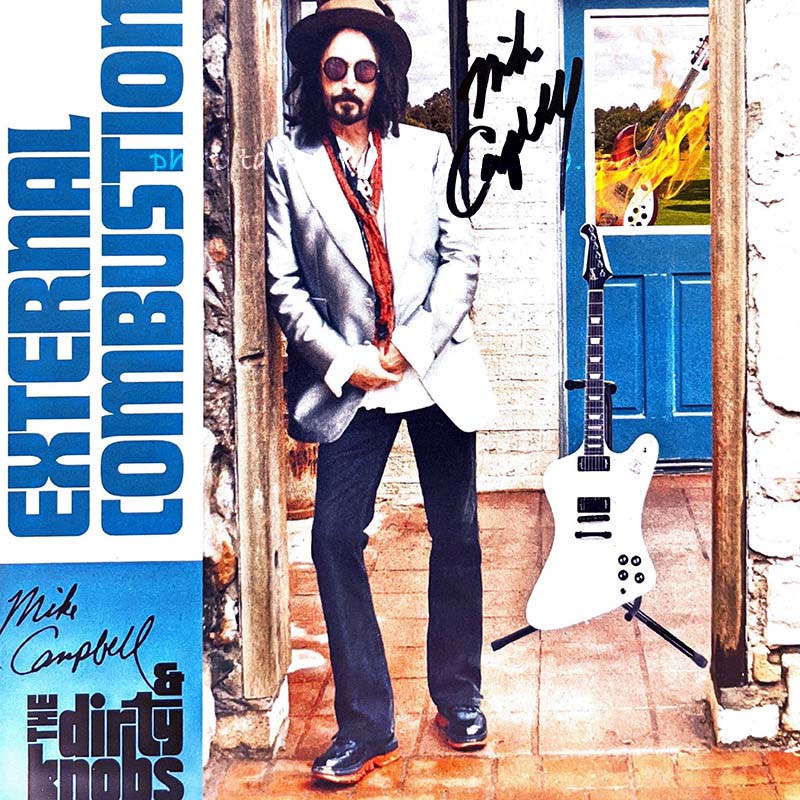 マイクキャンベル Mike Campbell and The Dirty Knobs - External Combustion: US Exclusive Autographed/ Translucent Green Coloured LP (vinyl)