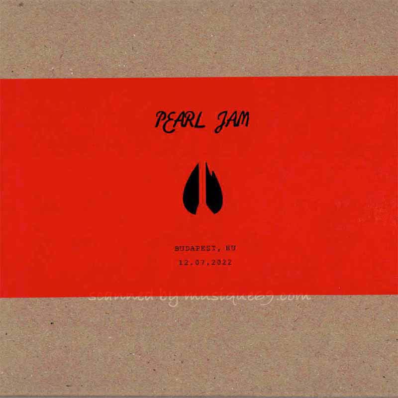 パールジャム Pearl Jam - Gigaton European Tour; Budapest, HU | 12 July 2022 (CD)