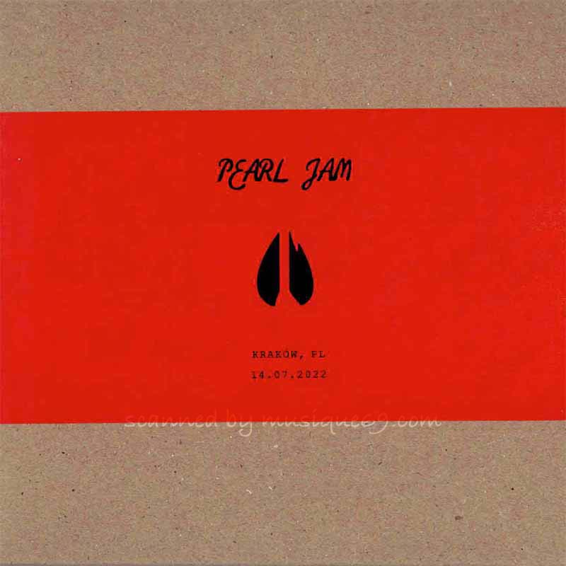 パールジャム Pearl Jam - Gigaton European Tour; Krakow, PL | 14 July 2022 (CD)