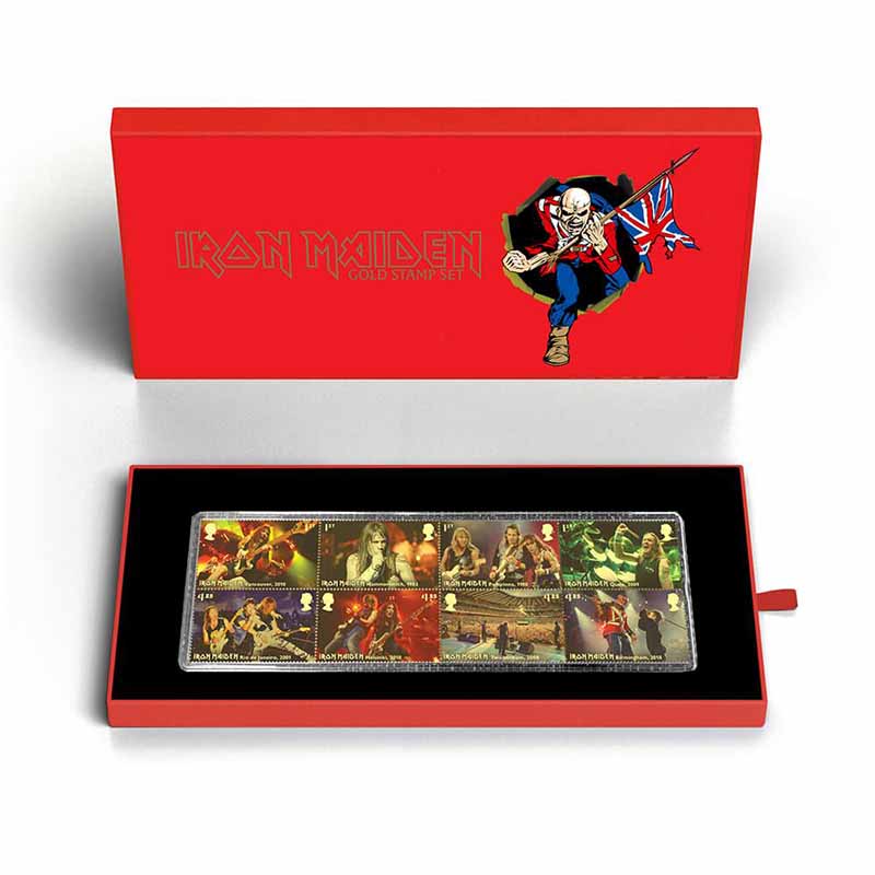 アイアンメイデン Iron Maiden - Iron Maiden Limited Edition Gold Stamp Set